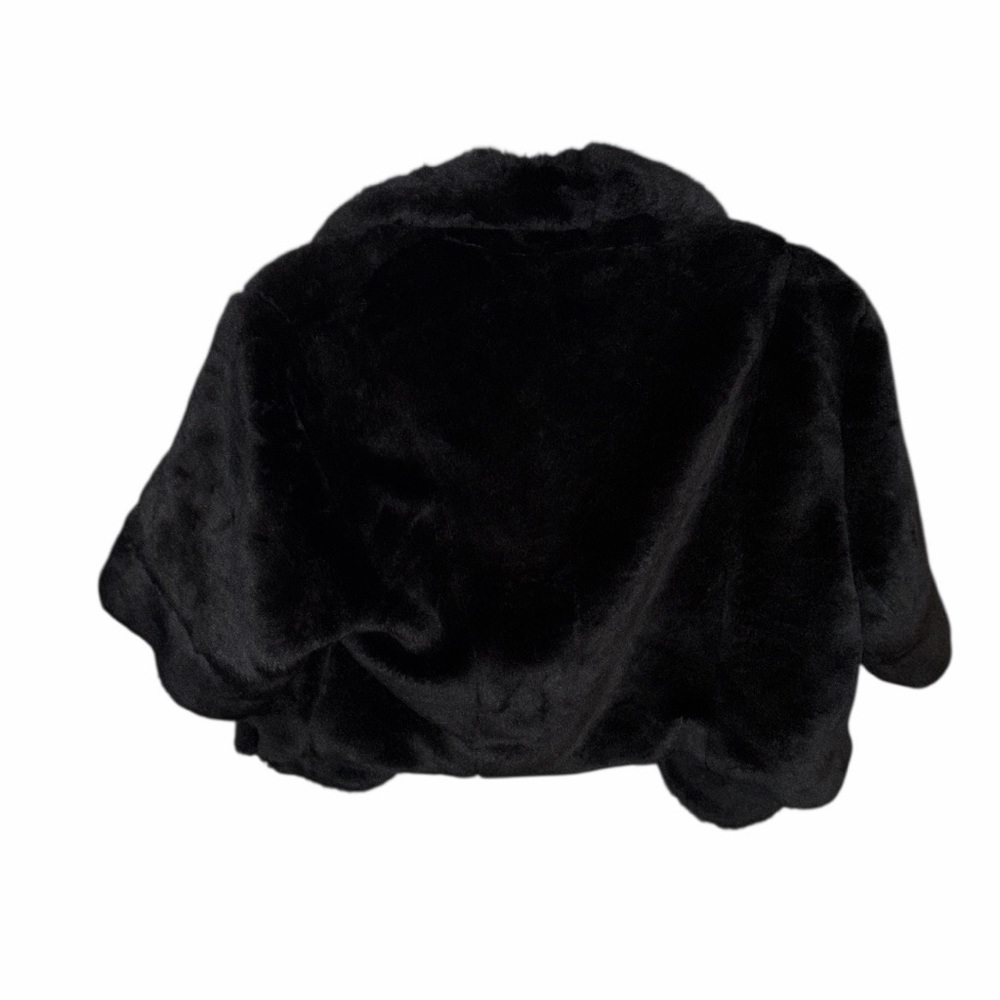 Vintage Elegant Women’s Black Sheared Faux Fur jacket Coats Size M - Picture 3 of 6